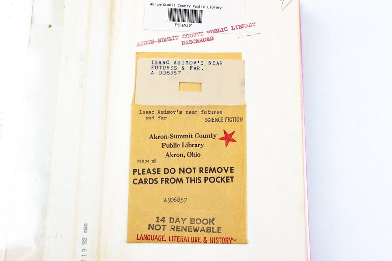Isaac Asimov's Near Futures and Far - Hardcover 1981 First Printing 8