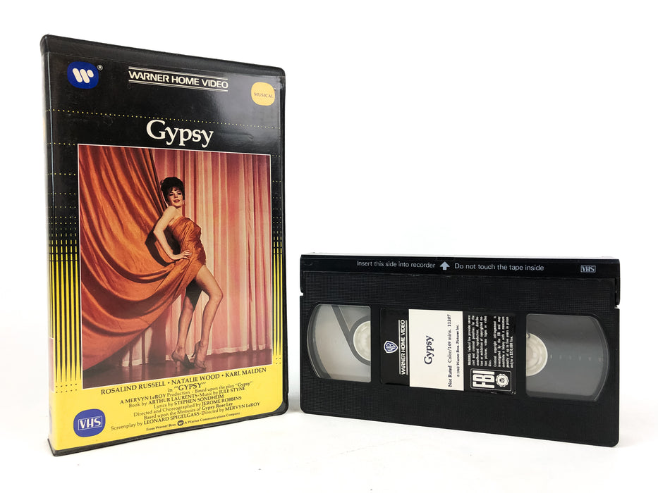 Gypsy VHS Tape 1984 Warner Home Video Musical Natalie Wood Rosalind Russell