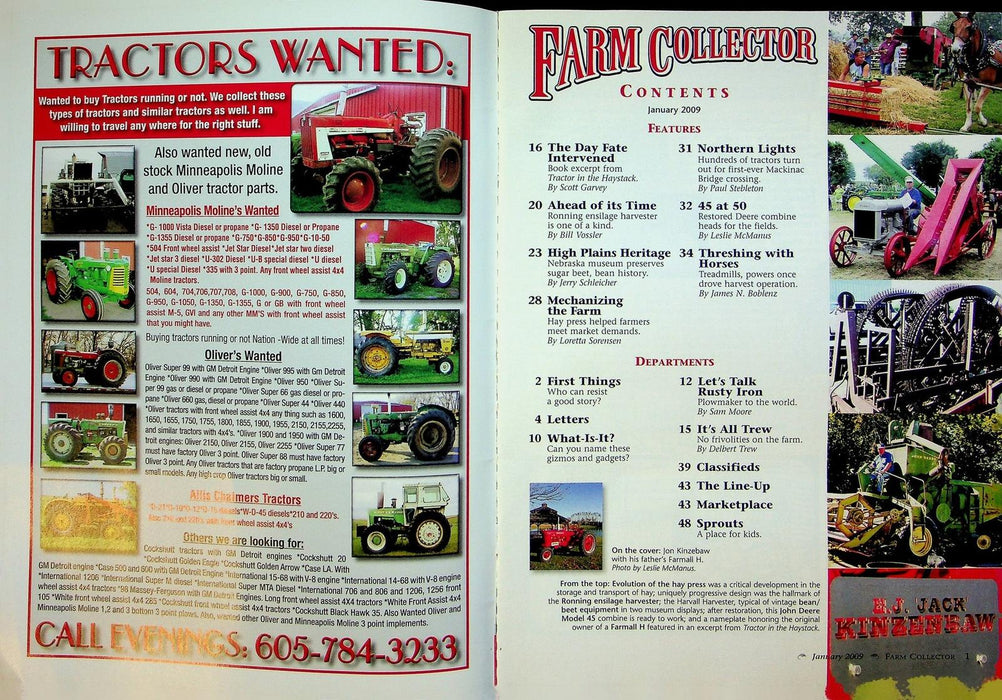 Farm Collector Magazine January 2008 Vol 11 # 6 Farmhall H, Beets & Beans