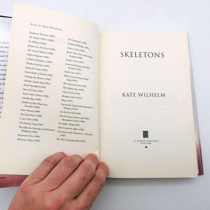 Skeletons Kate Wilhelm Hardcover 2002 1st Edition Psychological Thriller 7