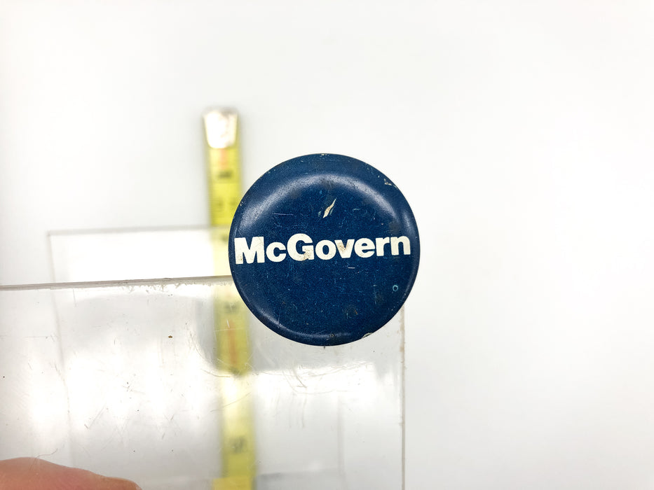 Vintage McGovern Pinback Button Political Presidential Campaign Blue White 3