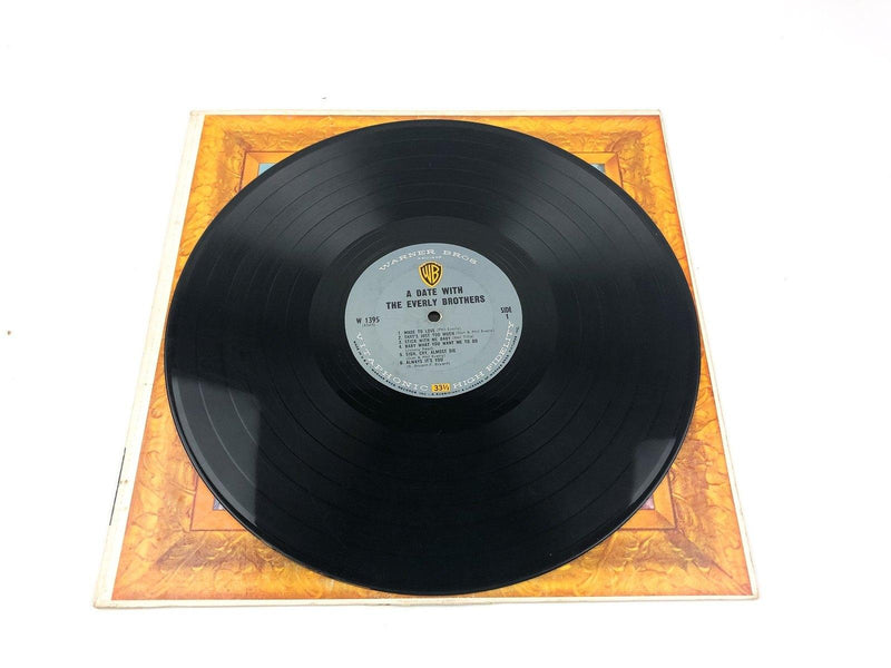 Everly Brothers A Date With the Everly Brothers Record LP W 1395 Warner Bro 1960 8