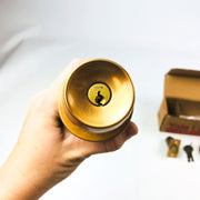 Yale Storeroom Closet Door Knob Lockset BR5305 380AN US10 Satin Bronze New NOS 5