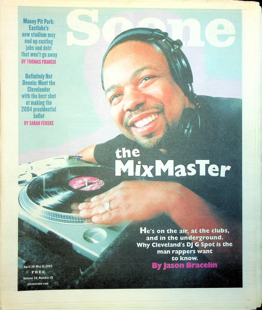 Cleveland Scene Magazine April 2003 No 16 DJ G Spot Underground MixMaster Ohio 1