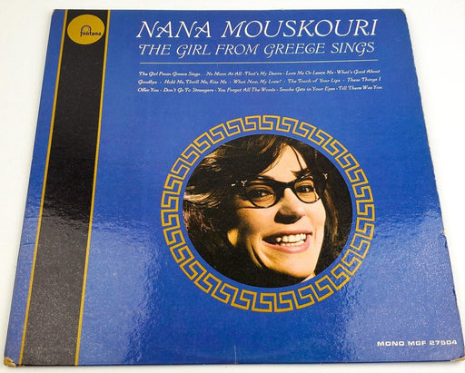 Nana Mouskouri The Girl From Greece Sings 33 RPM LP Record Fontana 1962 1