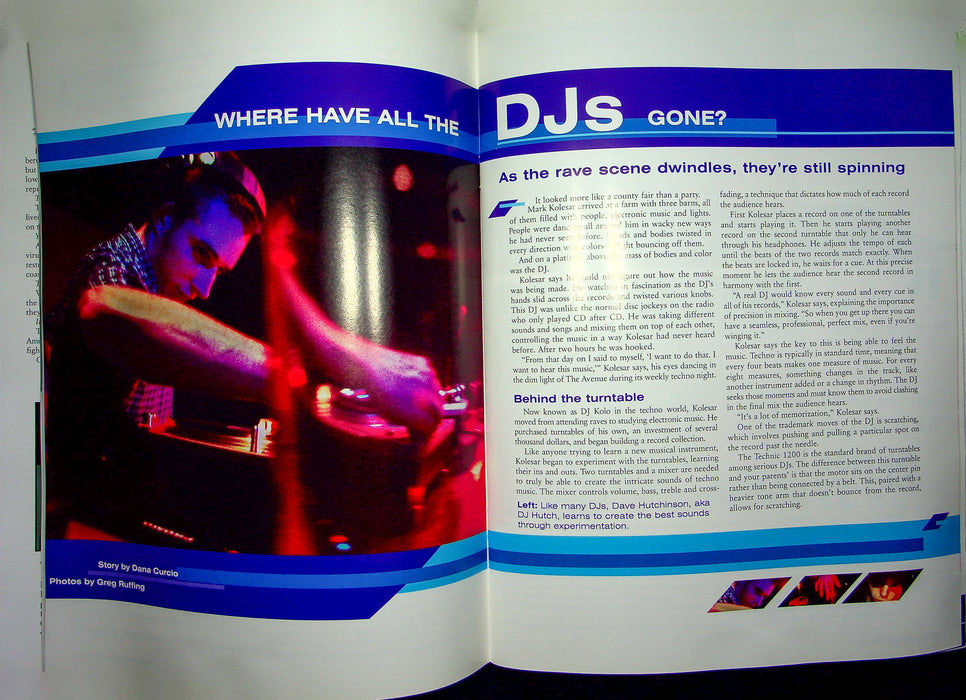 The Burr Magazine Spring 2002 Kent State University KSU Graffiti Artist DJ Music