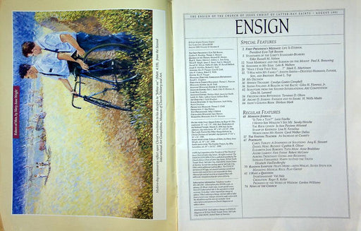 Ensign Magazine August 1991 Vol 21 No 8 Sculpture From Church Art Competition 2