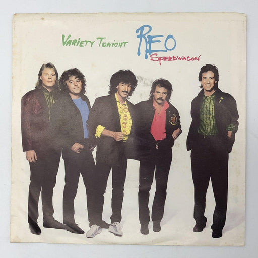 REO Speedwagon Variety Tonight Record 45 RPM Single 34-07055 Epic 1987 1