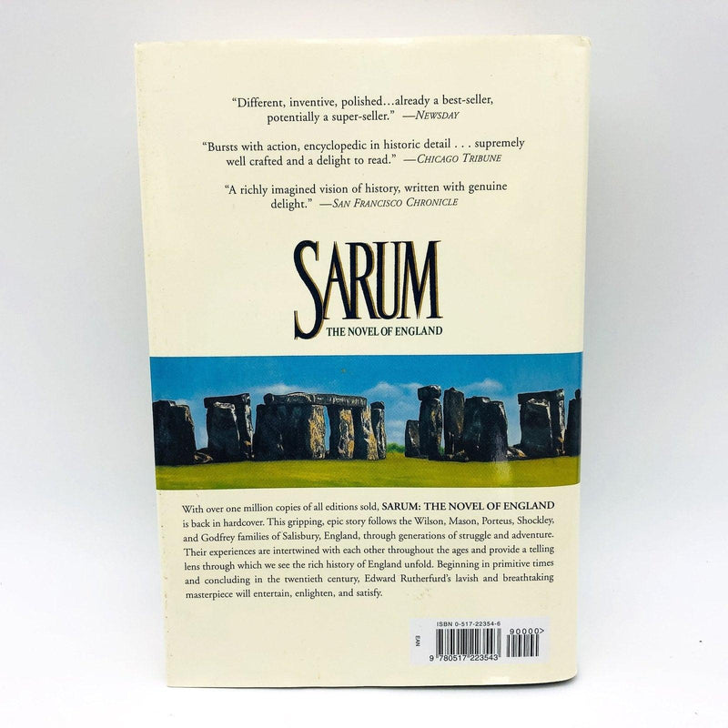 Sarum Hardcover Edward Rutherfurd 1987 England 10000 Years WW2 Stonehenge 2