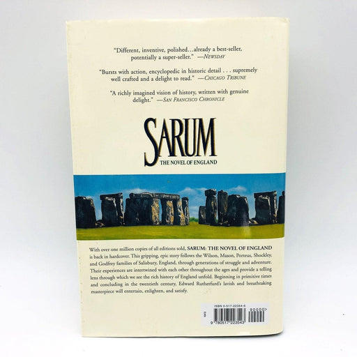 Sarum Hardcover Edward Rutherfurd 1987 England 10000 Years WW2 Stonehenge 2