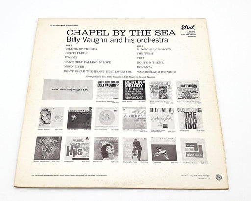 Billy Vaughn And His Orchestra Chapel By The Sea 33 RPM LP Record Dot 1962 2