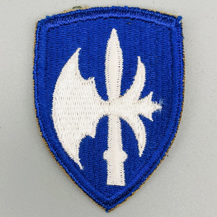 WW2 US Army Patch 65th Infantry Division Battle Axe Halberd Shield European 1