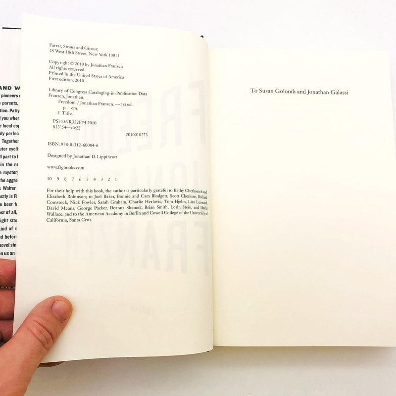 Freedom Hardcover Jonathan Franzen 2010 1st Edition Marriage Mid Life Crisis 8