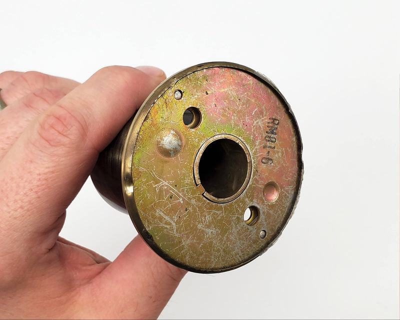 Schlage Dummy Door Knob Antique Brass 609 Bell F170 NOS