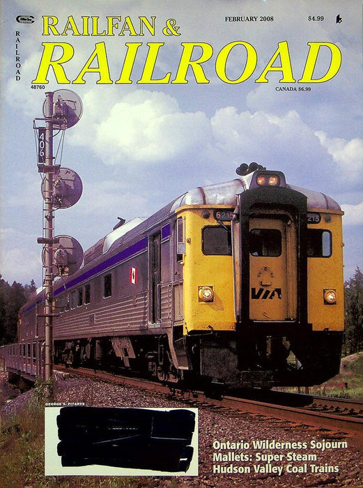 Railfan & Railroad Magazine February 2008 Vol 27 No 2 Hudson Valley Coal Trains