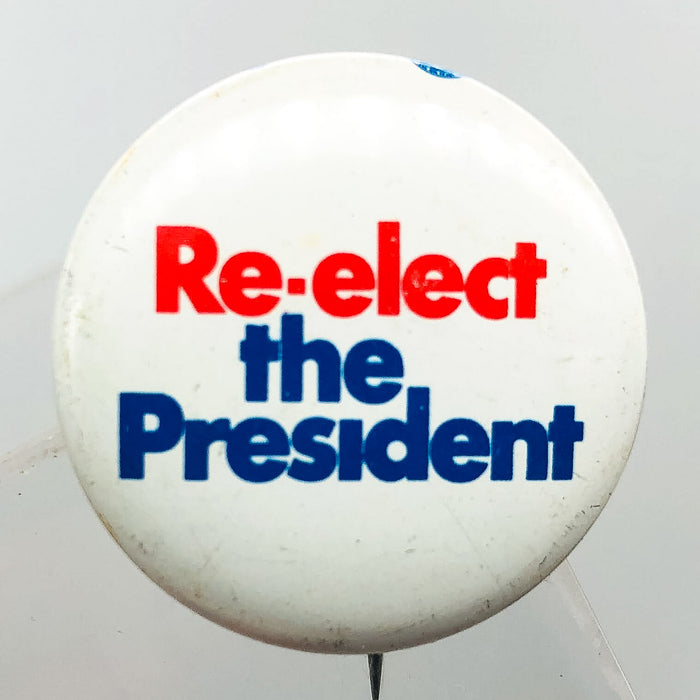 Re-Elect The President Button Pin 1" Committee For Richard Nixon Campaign 1