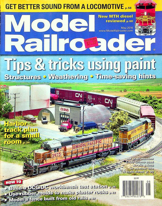 Model Railroader Magazine May 2016 Vol 83 No 5 Tips & Tricks Using Paint