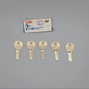 5x Yale RN110 1/2 Key Blanks JMK Keyway Nickel Silver 4 Pin NOS 3