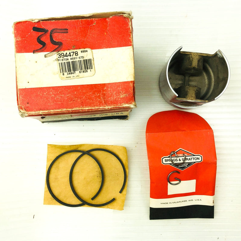 Briggs and Stratton 394478 Piston Assembly Standard Genuine OEM New Old Stock 10