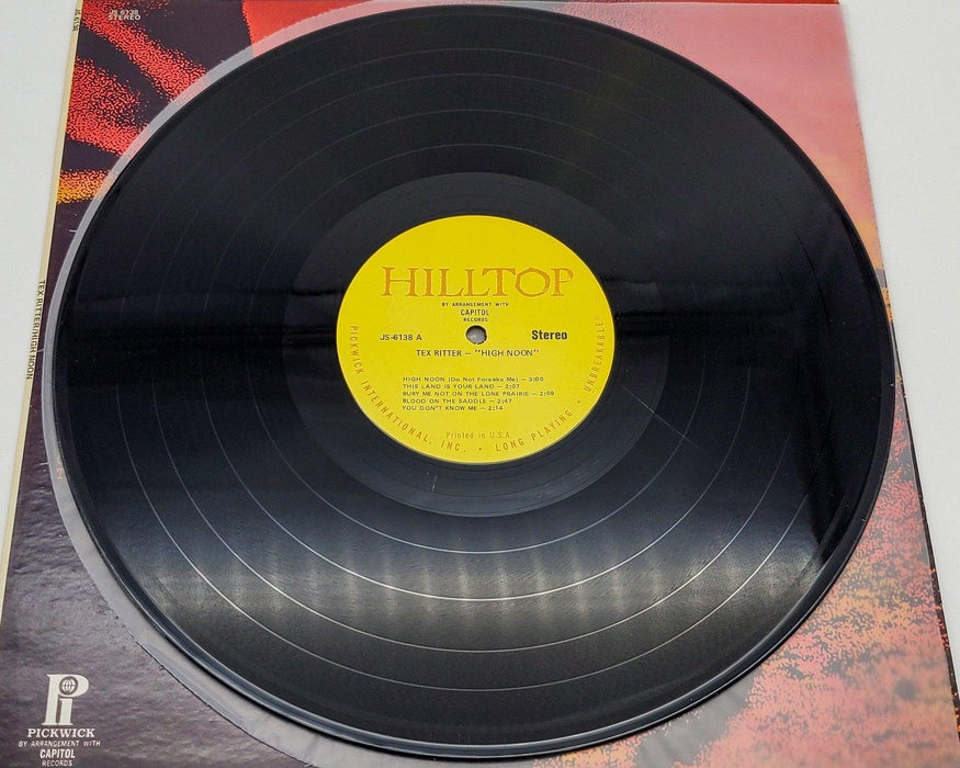 Tex Ritter High Noon 33 RPM LP Record Pickwick International 1974 JS 6138 5