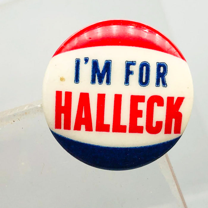 I'm For Halleck Button Pin .75" Indiana Politician Campaign Republican Charles 5