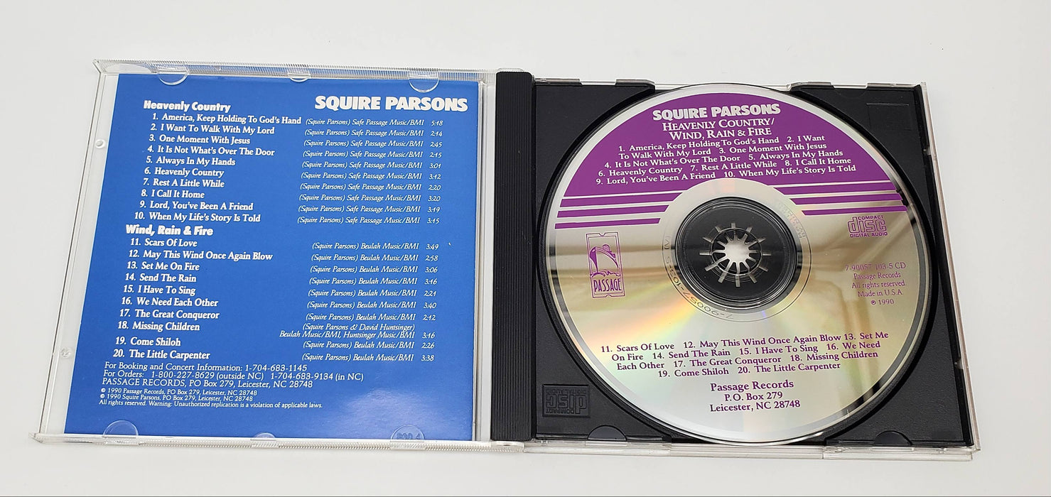 Squire Parsons Heavenly Country And Wind, Rain & Fire Album CD 5