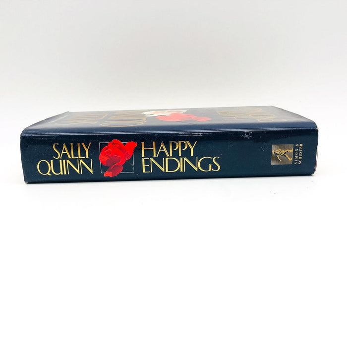 Happy Endings HC Sally Quinn 1991 Alternative History President Widow 1st Edit 3