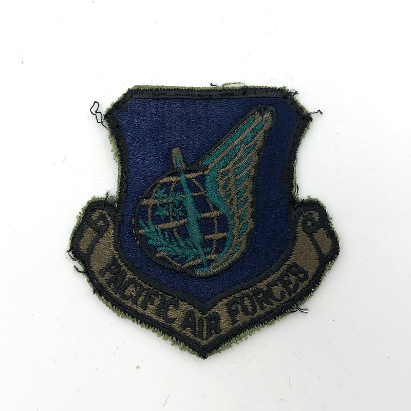 USAF Pacific Air Forces Patch Subdued Cut Vintage Sewn United States Air Force