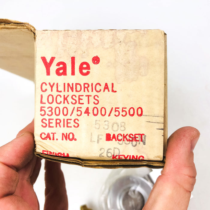 Yale Classroom Utility Lockset 5308 LF Litchfield 380N 26D Satin Chrome New NOS