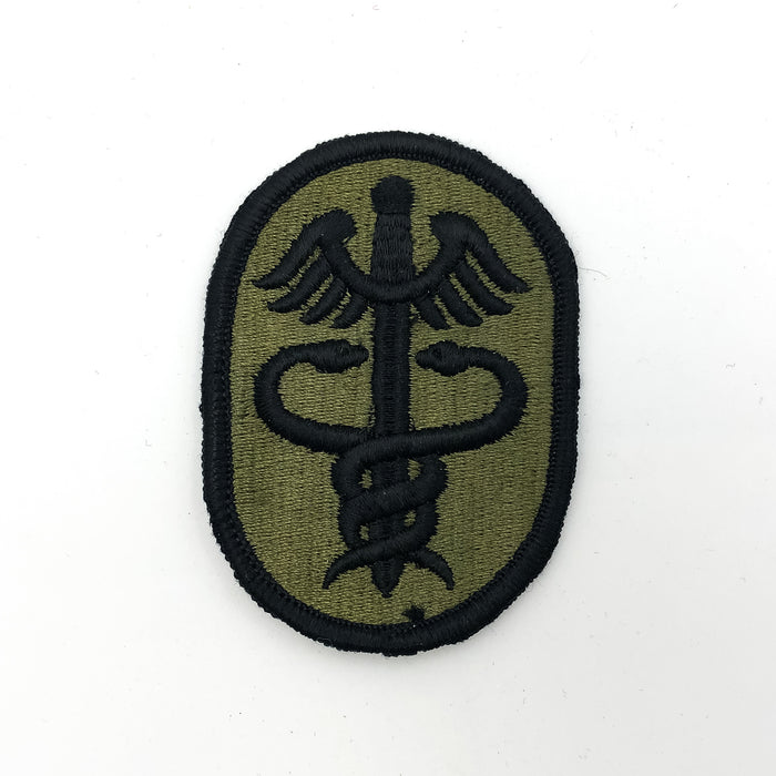 US Army Health Services Command Meddac Patch Vintage Military Insignia Subdued