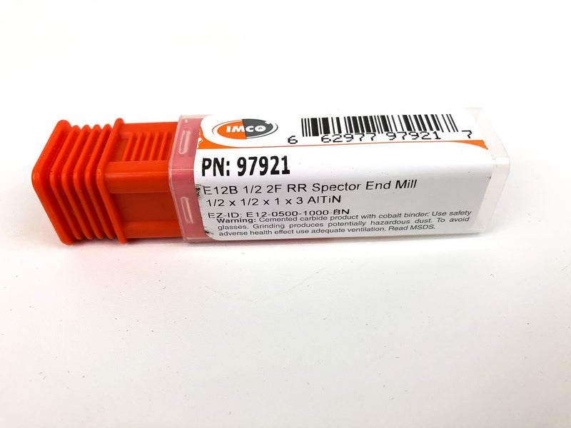 IMCO 97921 E12B 1/2 2F RR Spector End Mill 1/2 x 1/2 x 1 x 3 AlTiN 2 Flute 1pc 4