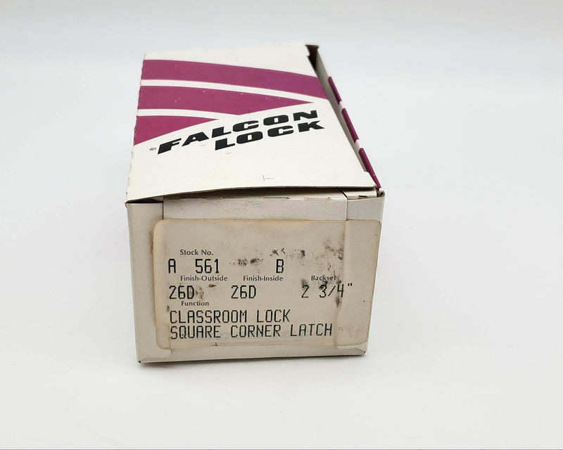 Falcon Classroom Door Knob Lock Satin Chrome US26D Keyed 2-3/4 BS NO STRIKE NOS 9