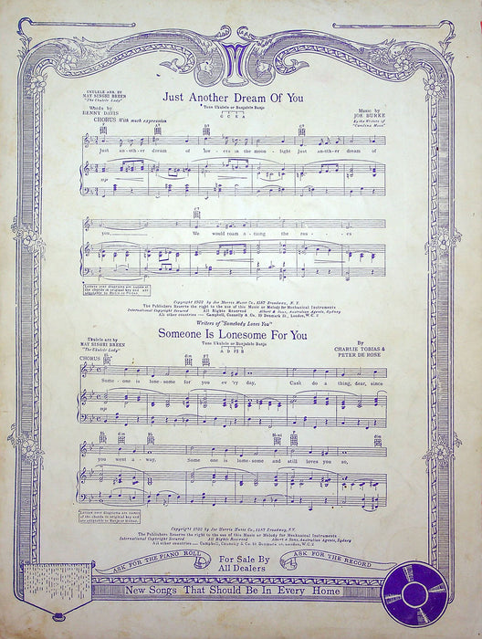 Sheet Music Somebody Loves You Will Osborne Charles Tobias Peter De Rose 1932 3