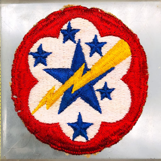 WW2 US Army Patch Ground Forces Western Pacific Star Lightning Embroidered 1