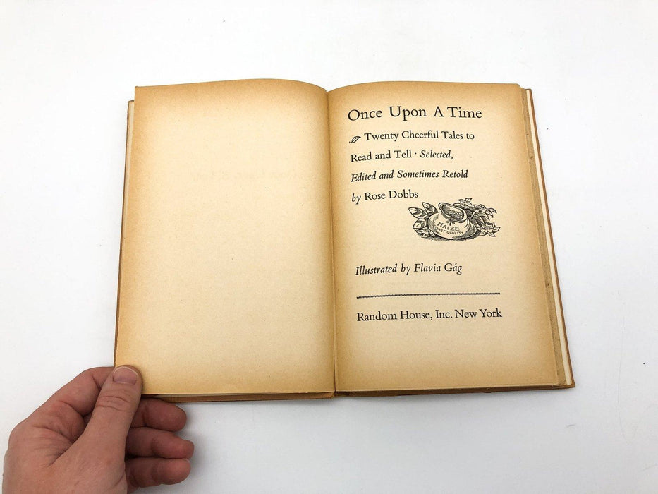 Once Upon A Time Rose Dobbs 1950 Random House Early 11th Printing Book Club 7