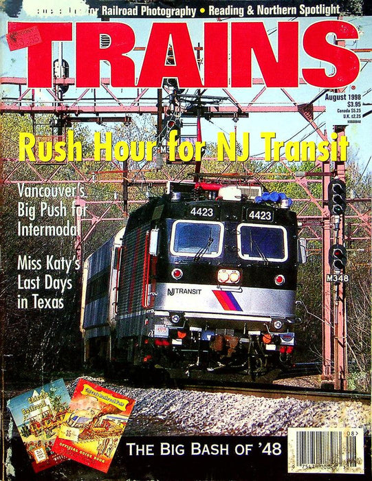 Trains Railroading Magazine August 1998 Vol 58 No 8 Rush Hour For NJ Transit