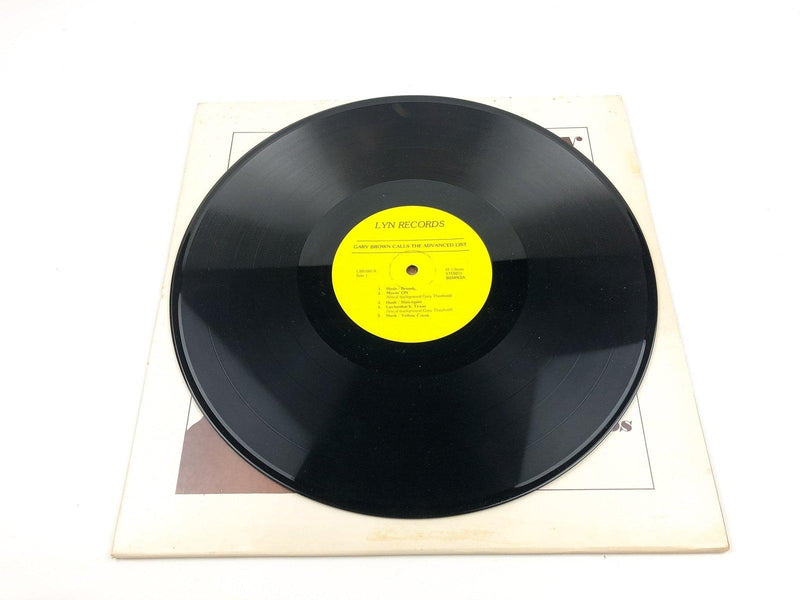 Gary Brown Calls the Advanced List Record LP LSB 1001 Lyn Autographed Signed 8