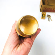 Yale Storeroom Closet Door Knob Lockset BR5405 X1210 US10 Satin Bronze New NOS 9