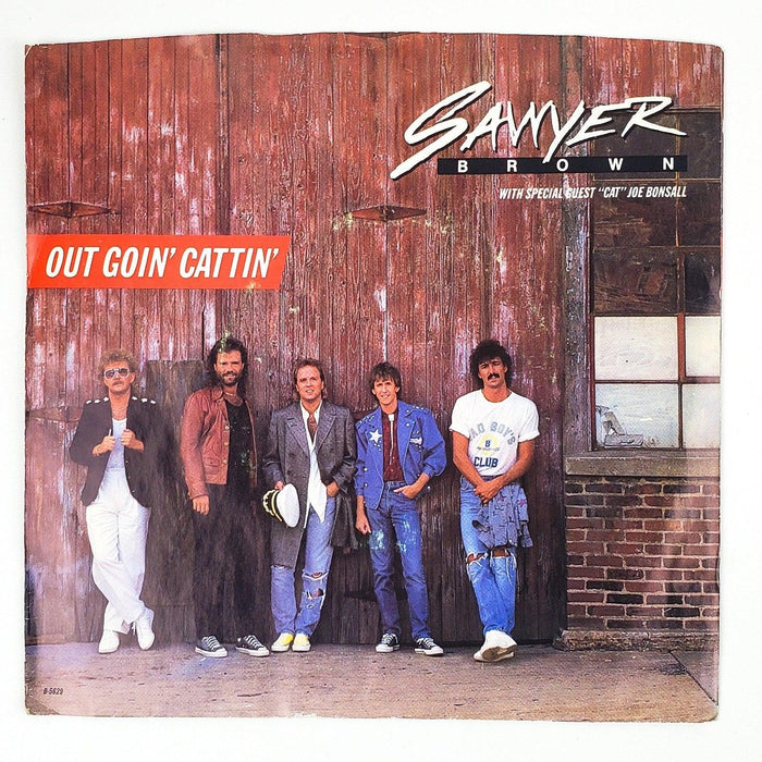 Sawyer Brown Out Goin' Cattin' Record 45 RPM Single B-5629 Capitol Records 1986 1