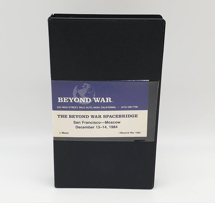 Beyond War Spacebridge VHS Tape San Fransico & Moscow Dec 1984 (1 HR)