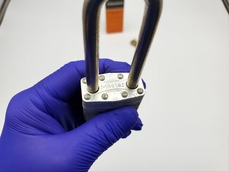 Master Lock Padlock No 1 2-3/4" L x 3/10" D Shackle USA Made Vintage NOS