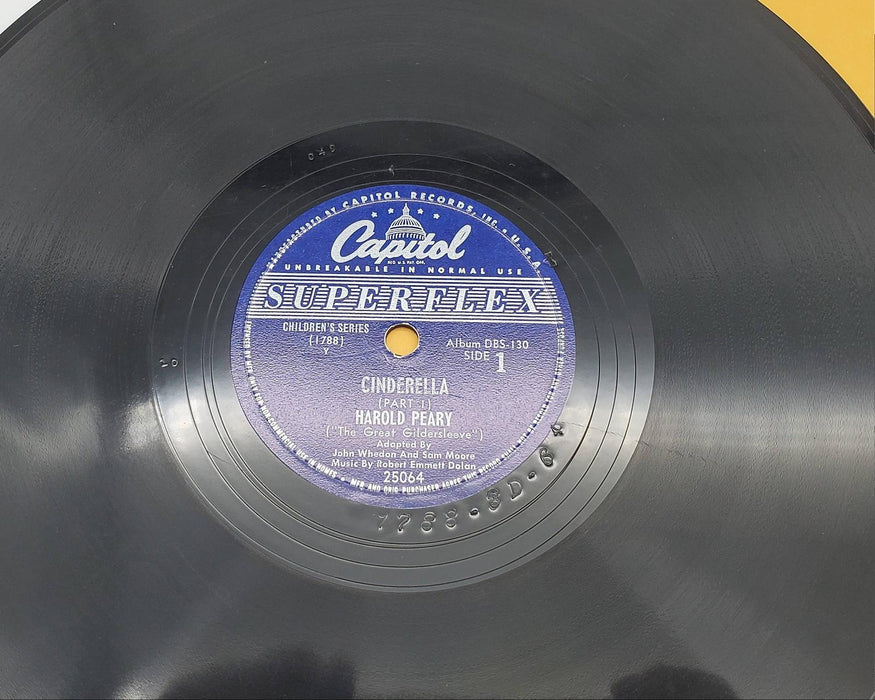 Hal Peary Cinderella The Great Gildersleeve 2x Single Record Capitol 1952 5