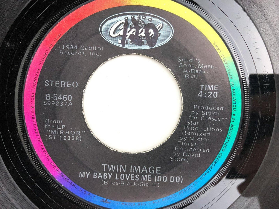 Twin Image 45 RPM 7" Single My Baby Loves Me Do Do + DUB Capitol 1984 4