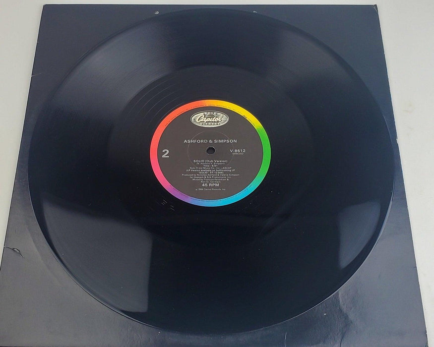 Ashford & Simpson Solid 33 RPM Single Record Capitol Records 1984 V-8612 4