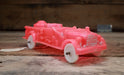 Vintage Auburn Red Pink 500 Plastic Rubber Fire Truck #2 1