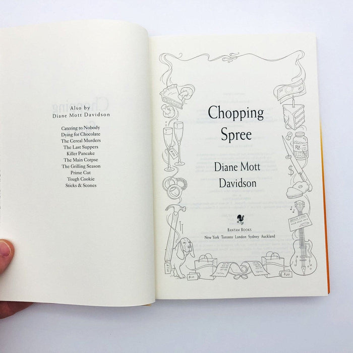 Chopping Spree Hardcover Diane Mott Davidson 2002 Food Industry Women Caterers 7