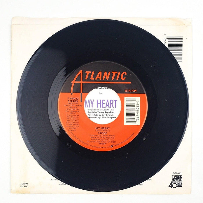 Troop My Heart Record 45 RPM Single 7-89023 Atlantic Records 1988 4