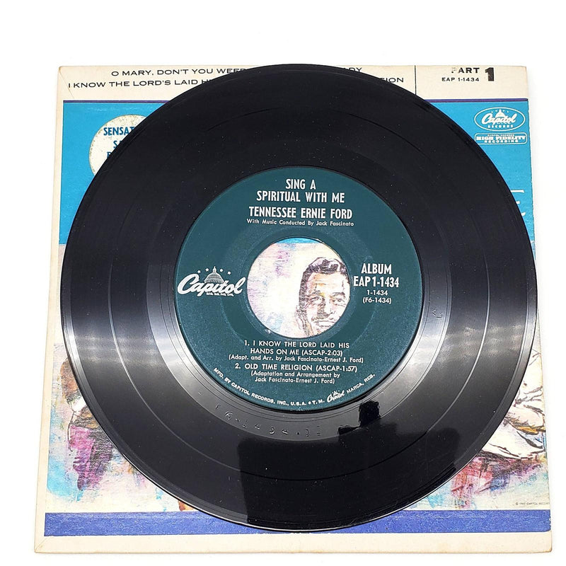 Tennessee Ernie Ford Sing A Spiritual With Me 45 EP Record Capitol EAP 2-1434 3