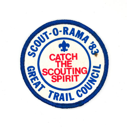 Boy Scouts of America Patch Scout O Rama 1983 Great Trail Council Catch Spirit 1