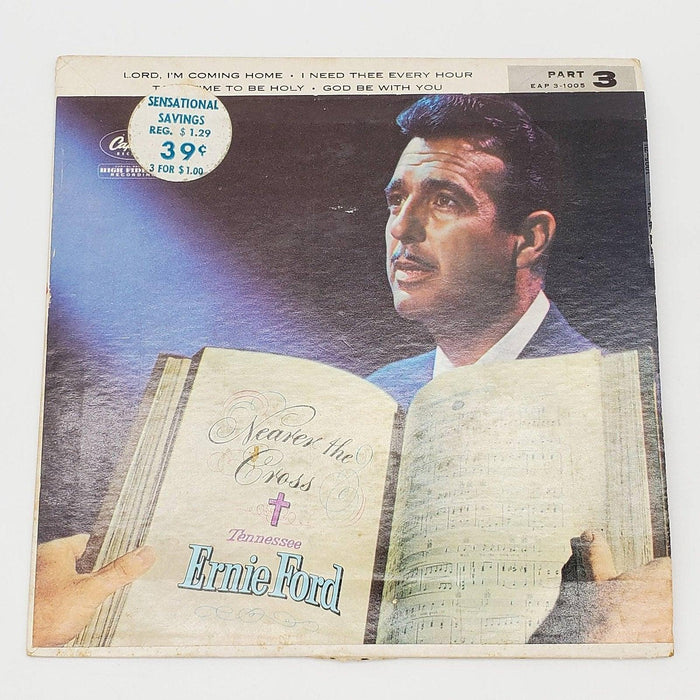 Tennessee Ernie Ford Nearer The Cross Part 1-3 45 RPM EP Record Capitol Lot of 3 5
